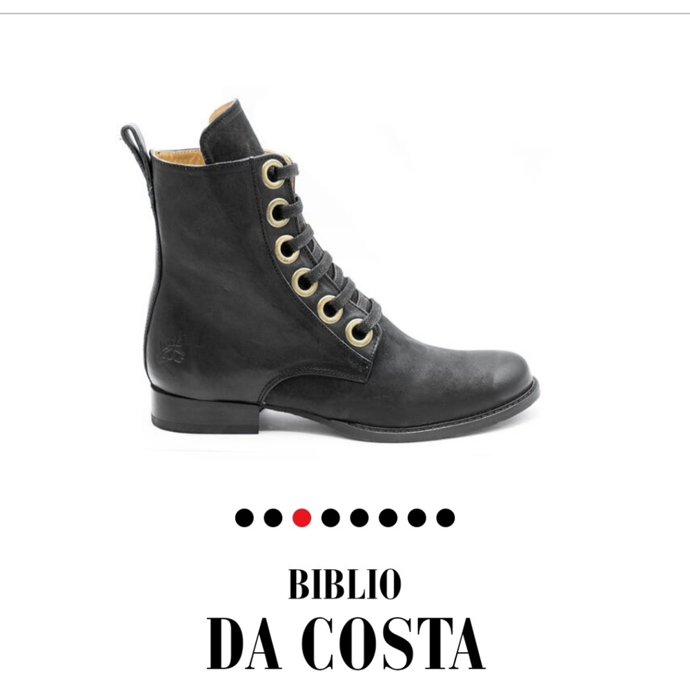 NWT John Fluevog Da Costa Biblio laced up leather ankle boots Size 9 Wome - Picture 4 of 15